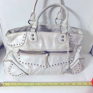 DKNY off white leather bag